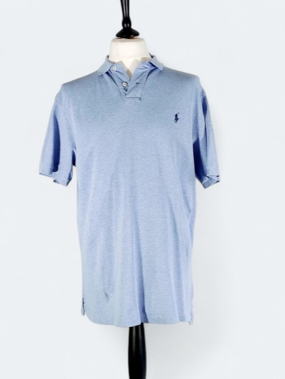 Polo by Ralph Lauren Cotton Sky Blue Polo with Embroidered Pony Size XXL